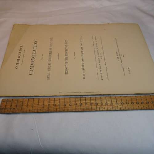 1857 Cape of Good Hope communication conveying a report of inspector BAIN on a proposed road