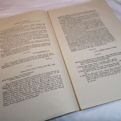 1868 Cape of Good Hope message from the Governor P.E. Wodehouse to the House of Assembly