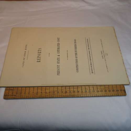 1856 Cape of Good Hope reports on the present state and estimated cost of the Zuurberg road