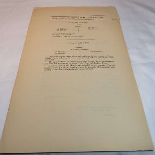 1859 Cape of Good Hope report of select committee on the opening of the Tradouw Poort