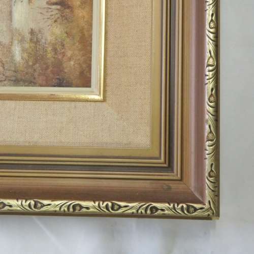 June Tuckett oil on board painting - Size with frame 44 x 49 cm - Size without frame 24 x 29 cm