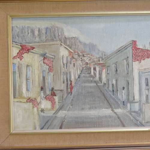 Niko Smit "District Six" oil on board painting - Sizes in description below