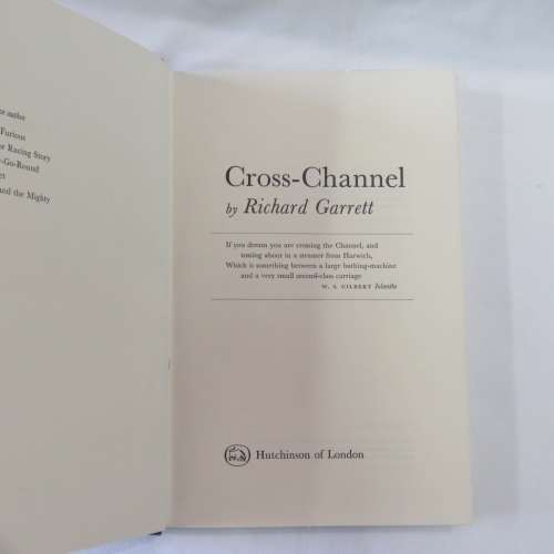 Cross-Channel by Richard Garrett - 1972 Edition