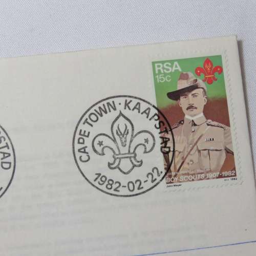 RSA Boy scouts signed cover - Helicopter post and Balloon post - Cover no. 37/100