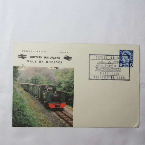 British Railways Vale of Rheidol commemorative cover - Devil`s Bridge cancellation