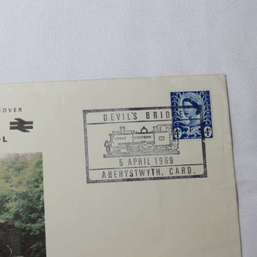 British Railways Vale of Rheidol commemorative cover - Devil`s Bridge cancellation