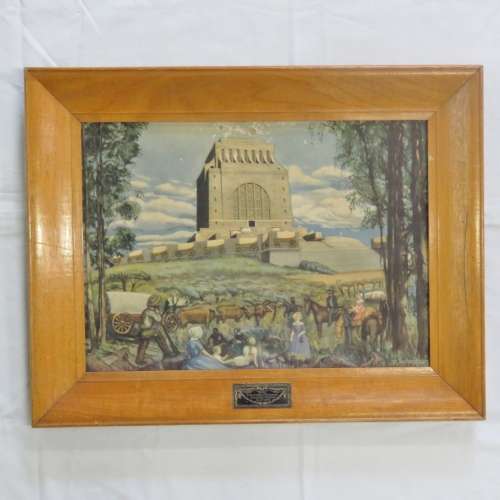 1949 Voortrekker Monument print - Some damage at top - Sizes in description below