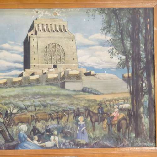 1949 Voortrekker Monument print - Some damage at top - Sizes in description below