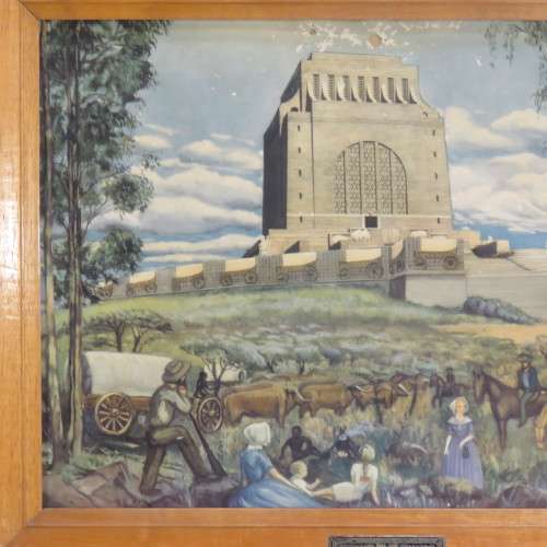 1949 Voortrekker Monument print - Some damage at top - Sizes in description below