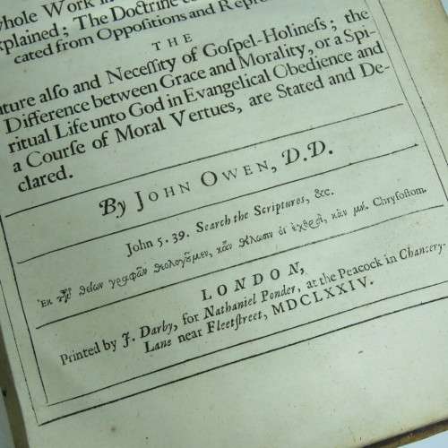 A Discourse concerning the Holy Spirit - 1674 edition printed by J. Darby