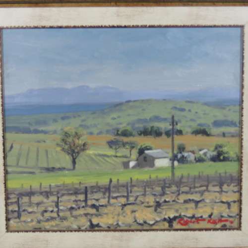 Robert Koch landscape painting - Frame size: 40cm x 36cm - Art size: 27cm x 23cm