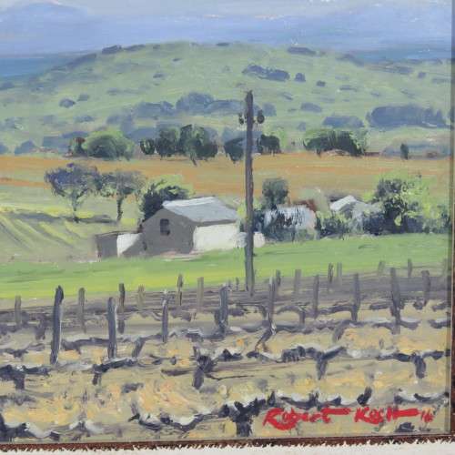 Robert Koch landscape painting - Frame size: 40cm x 36cm - Art size: 27cm x 23cm