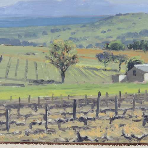 Robert Koch landscape painting - Frame size: 40cm x 36cm - Art size: 27cm x 23cm