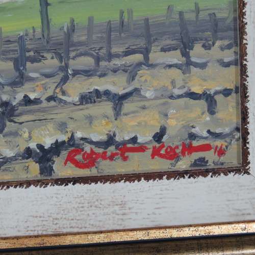 Robert Koch landscape painting - Frame size: 40cm x 36cm - Art size: 27cm x 23cm