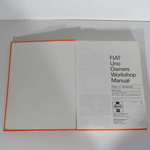 Fiat UNO 1983-1992 Owners Workshop manual - Haynes
