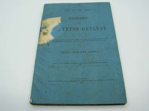 1880 Cape of Good Hope report of the surveyor General on the results of the laws Crown Lands
