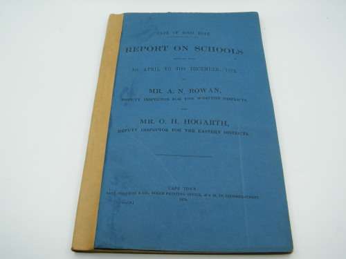 1874 Cape of Good Hope report on schools inspected 1873 - Western and Eastern districts