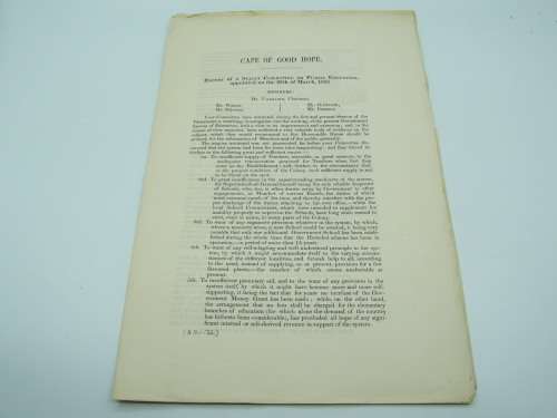 1855 Cape of Good Hope Report of select committee on PUBLIC EDUCATION