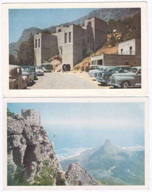 Set of 5 postcards - Cape Town Cableway - UNUSED - more than 50 years old