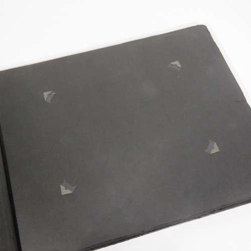 Empty vintage photo album - First half previously used - With pack of photo corners