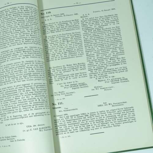 ZAR bound Volume of correspondence of ZAR republic `De Berderingen in den aanvrag van 1896`