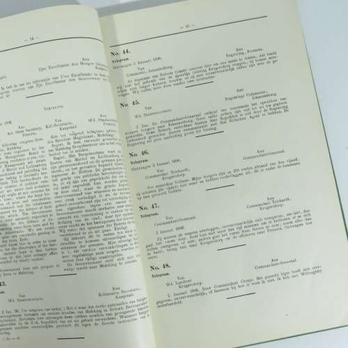 ZAR bound Volume of correspondence of ZAR republic `De Berderingen in den aanvrag van 1896`