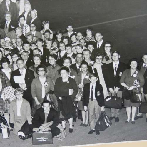 1969 Europe tour picture - Presented by Trustfontein travel bureau Bloemfontein - Photo size