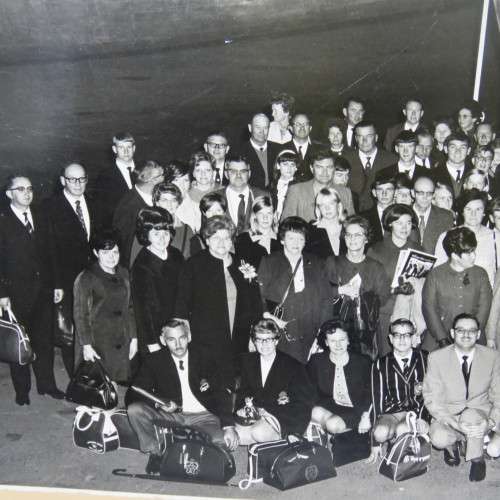 1969 Europe tour picture - Presented by Trustfontein travel bureau Bloemfontein - Photo size