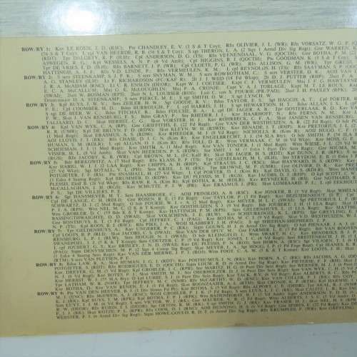 SA Union Defence Force SA Military College original photo - 1956 Presentation of colour with names