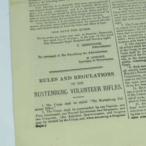 Transvaal Government Gazette - 22 October 1878
