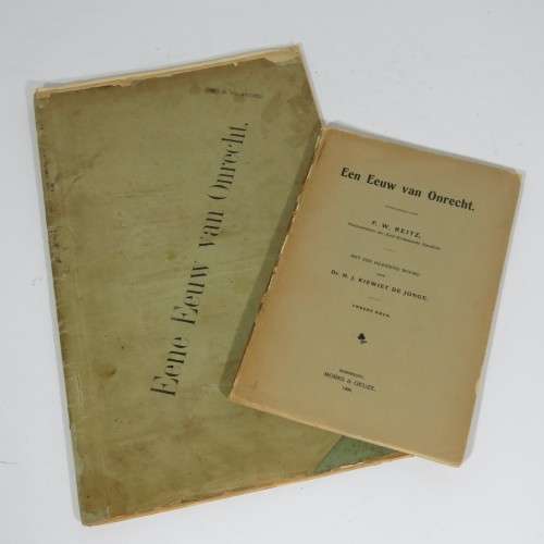 Een eeuw  van onrecht  -FW Reitz -Printed in 1900 in book form together with the original manuscript