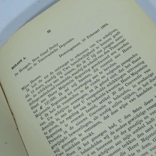 Een eeuw  van onrecht  -FW Reitz -Printed in 1900 in book form together with the original manuscript