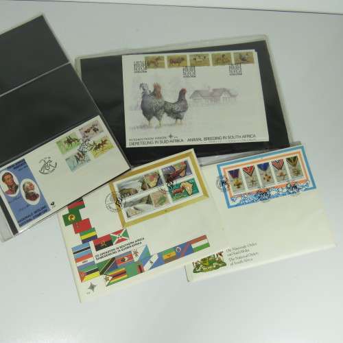 Collection of over 60 SA First Day covers and lot of extra items