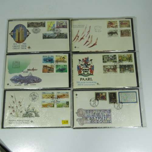 Collection of over 60 SA First Day covers and lot of extra items