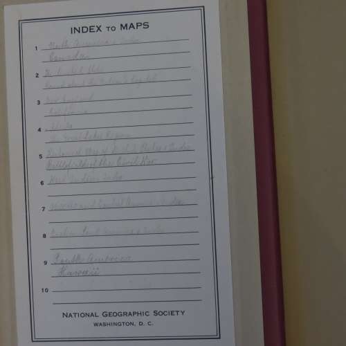 Lot of 50 vintage National Geographic Society maps - 3 Folders - Maps differ in sizes