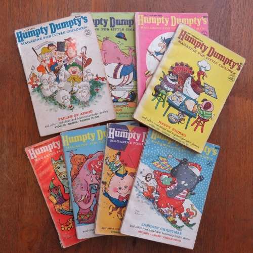 Lot of 8 magazines - Humpty Dumpty`s magazine for children 1971 and 1972