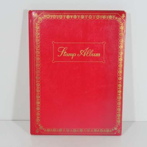 Stamp Album with over 450 South Africa stamps - With 12 page album