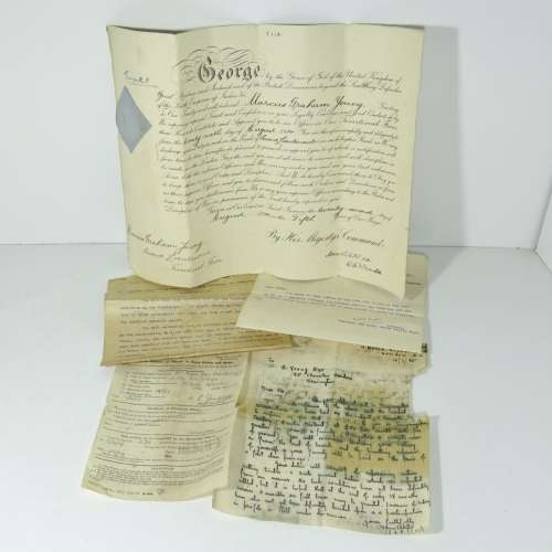 1914 (WW1 period) appointment certificate as an officer in the territorial force - Rare document