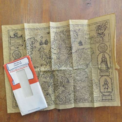 Old map of Scotland 1610 - No.352 Authentic replica on Antiqued parchment - Size 38 x 48 cm