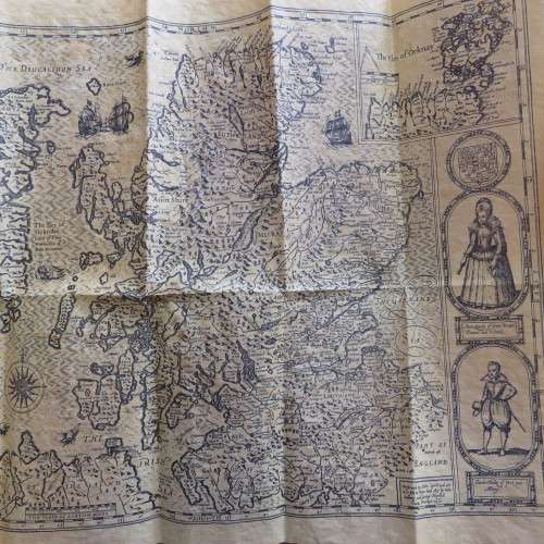 Old map of Scotland 1610 - No.352 Authentic replica on Antiqued parchment - Size 38 x 48 cm