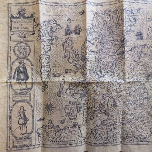 Old map of Scotland 1610 - No.352 Authentic replica on Antiqued parchment - Size 38 x 48 cm