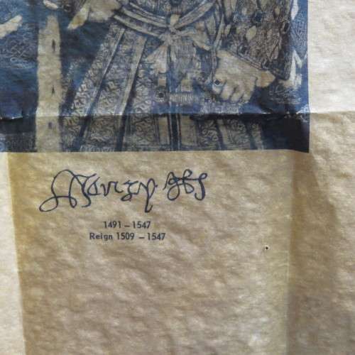 Translation of letter to Cardinal Wolsey from King Henry VIII 1518 - No.303 Authentic replica
