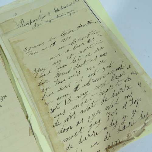 Rare lot of letters by the Coetzee family between the husband in Diyatalawa camp in Ceylon and wife