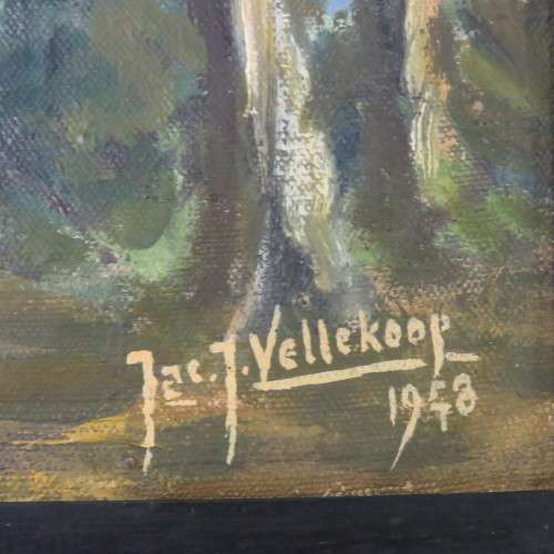 1948 Painting by J.J Vellekoop on canvas