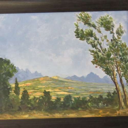 1948 Painting by J.J Vellekoop on canvas