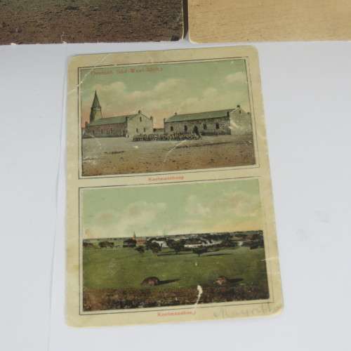 3 Antique DSWA postcards with scenes from Keetmanshoop, South West Africa