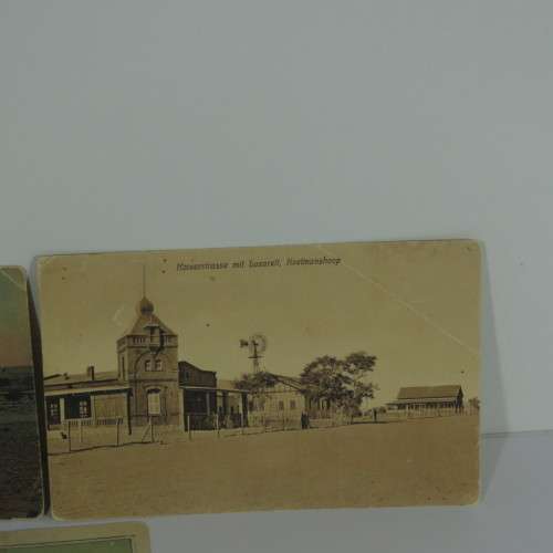 3 Antique DSWA postcards with scenes from Keetmanshoop, South West Africa
