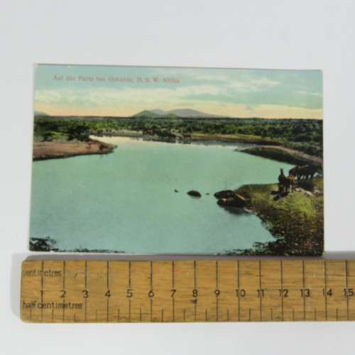 3 Antique DSWA postcards with scenes from Gobabis, South West Africa