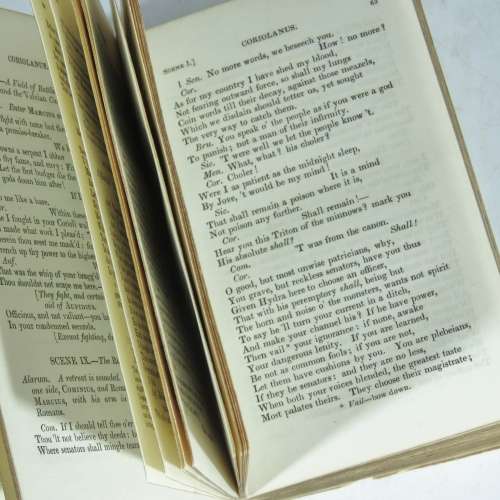 Lot of 4 antique books - The Works of William Shakespeare