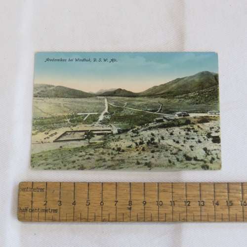 3 Antique DSWA postcards with scenes from Windhoek, South West Africa